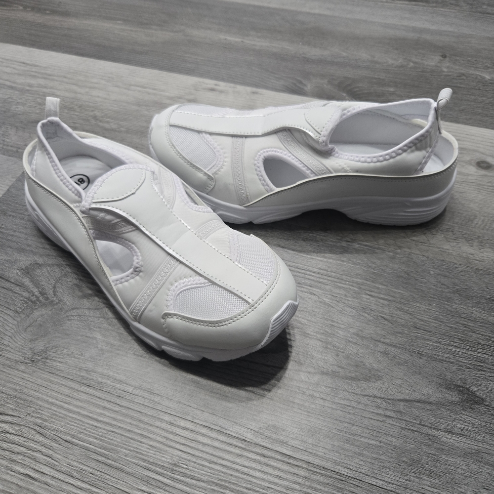 Women's White Slip-On Sneakers